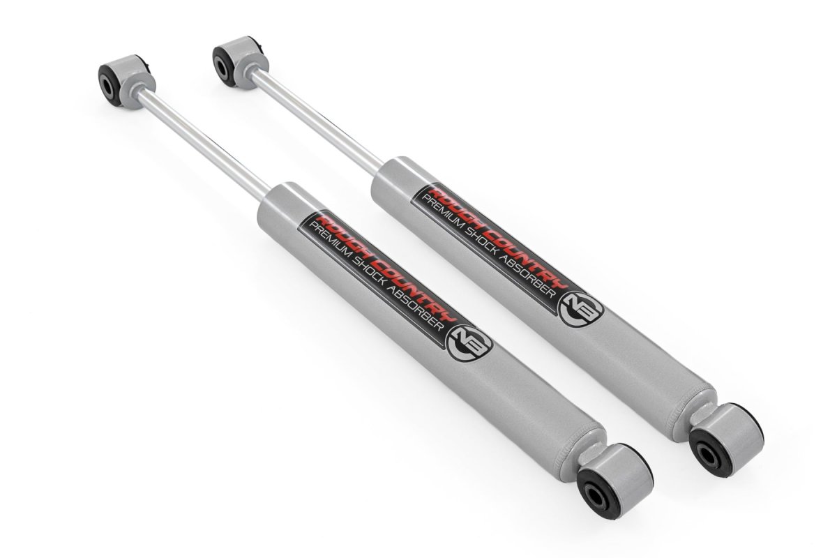 Mercedes Sprinter Van Rear Shock Pair - Rough Country - N3 - Metallic Silver - '19-'26